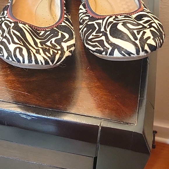 Zebra Chaste Ballet Flat calf hair - Picture 3 of 6